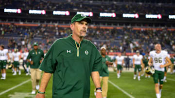 DENVER, CO - SEPTEMBER 1: Head coach Mike Bobo of the Colorado State Rams (Photo by Dustin Bradford/Getty Images)