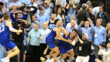 The 2020 Duke basketball win at UNC (Photo by Streeter Lecka/Getty Images)