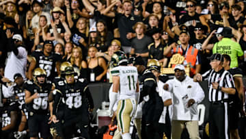 Colorado State DB Henry Blackburn's dirty hit on Travis Hunter in the first half of Colorado State-Colorado was deemed one with an "intent to injure" (Photo by Dustin Bradford/Getty Images)