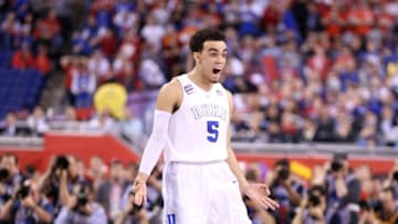 Duke basketball guard Tyus Jones (Photo by Andy Lyons/Getty Images)