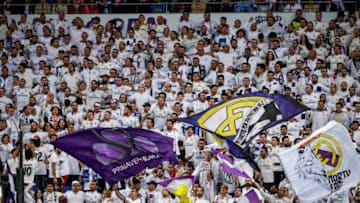 MADRID, SPAIN - OCTOBER 23: supporters of Real Madrid during the UEFA Champions League match between Real Madrid v Viktoria Plzen at the Santiago Bernabeu on October 23, 2018 in Madrid Spain (Photo by David S. Bustamante/Soccrates/Getty Images)