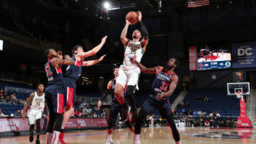 WASHINGTON, DC - JANUARY 19: Christian Wood #35 of the Wisconsin Herd goes to the basket against the Capital City Go-Go during the NBA G League on January 19, 2019 at the Entertainment & Sports Arena in Washington, DC. NOTE TO USER: User expressly acknowledges and agrees that, by downloading and/or using this photograph, user is consenting to the terms and conditions of the Getty Images License Agreement. Mandatory Copyright Notice: Copyright 2019 NBAE (Photo by Ned Dishman/NBAE via Getty Images)