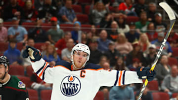 Edmonton Oilers Captain, Connor McDavid #97 Mandatory Credit: Mark J. Rebilas-USA TODAY Sports