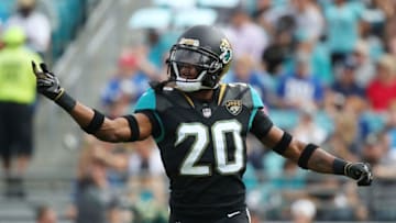 JACKSONVILLE, FL - DECEMBER 03: Jalen Ramsey #20 of the Jacksonville Jaguars is seen on the field in the first half of their game against the Indianapolis Colts at EverBank Field on December 3, 2017 in Jacksonville, Florida. (Photo by Logan Bowles/Getty Images)