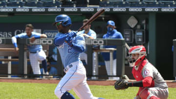 Michael A. Taylor #2 of the Kansas City Royals (Photo by Ed Zurga/Getty Images)