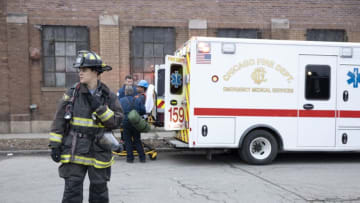 CHICAGO FIRE -- "51's Original Bell" Episode 820 -- Pictured: Alberto Rosende as Blake Gallo -- (Photo by: Adrian S. Burrows Sr./NBC)