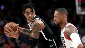 Brooklyn Nets D'Angelo Russell (Photo by Abbie Parr/Getty Images)