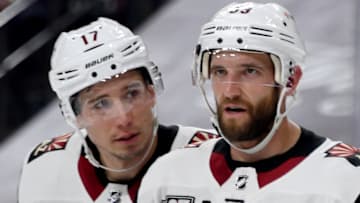 Alex Goligoski, right, a Grand Rapids, Minnesota native who won a Stanley Cup title with Pittsburgh in 2009, reached agreement with the Minnesota Wild on Wednesday. (Photo by Ethan Miller/Getty Images)