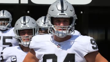 Carl Nassib, Las Vegas Raiders. (Mandatory Credit: Charles LeClaire-USA TODAY Sports)
