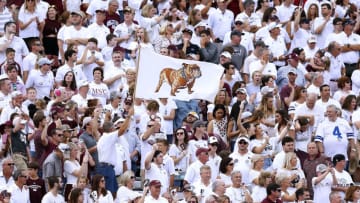 STARKVILLE, MS - SEPTEMBER 29: Mississippi State Bulldogs fans are pictured before a game against the Florida Gators at Davis Wade Stadium on September 29, 2018 in Starkville, Mississippi. (Photo by Jonathan Bachman/Getty Images)