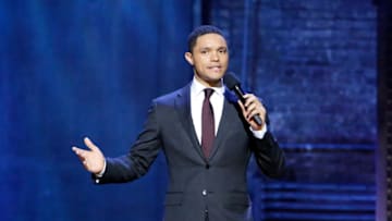CHICAGO, IL - OCTOBER 16: Trevor Noah on The Daily Show Undesked Chicago 2017: Lets Do This Before It Gets Too Damn Cold Comedy Centrals The Daily Show with Trevor Noah taping Monday, October 16 through Thursday, October 19 from Chicagos The Athenaeum Theatre and airing nightly at 11:00 p.m. ET/PT, 10:00 p.m. CT on October 16, 2017 in Chicago, Illinois. (Photo by Jeff Schear/Getty Images for Comedy Central)