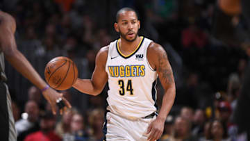 Sacramento Kings v Denver NuggetsDENVER, CO - MARCH 11: Devin Harris #34 of the Denver Nuggets handles the ball against the Sacramento Kings on March 11, 2018 at the Pepsi Center in Denver, Colorado. NOTE TO USER: User expressly acknowledges and agrees that, by downloading and/or using this Photograph, user is consenting to the terms and conditions of the Getty Images License Agreement. Mandatory Copyright Notice: Copyright 2018 NBAE (Photo by Garrett Ellwood/NBAE via Getty Images)Getty ID: 930600554
