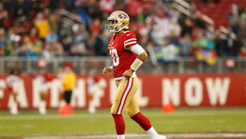 SANTA CLARA, CA - NOVEMBER 26: Quarterback Jimmy Garoppolo