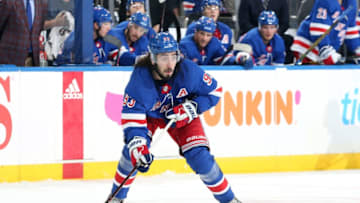 NEW YORK, NY - OCTOBER 20: Mika Zibanejad #93 of the New York Rangers