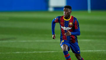 Ilaix Moriba of FC Barcelona B. (Photo by Pedro Salado/Quality Sport Images/Getty Images)