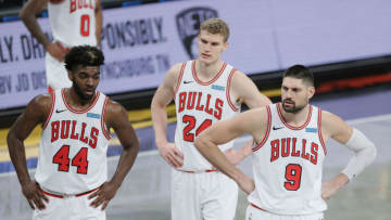 Nikola Vucevic, Lauri Markkanen, Patrick Williams, Chicago Bulls (Photo by Sarah Stier/Getty Images)