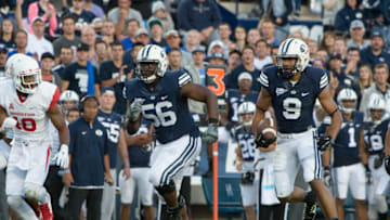 PROVO, UT - SEPTEMBER 11: Wide receiver Jordan Leslie