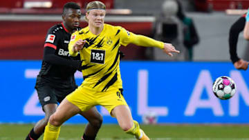 Dortmund forward Erling Haaland (Photo by MARTIN MEISSNER/POOL/AFP via Getty Images)