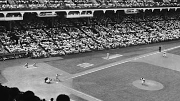 UNITED STATES - CIRCA 1950s: A baseball game at Forbes Field in Pittsburgh. (Photo by George Marks/Retrofile/Getty Images)