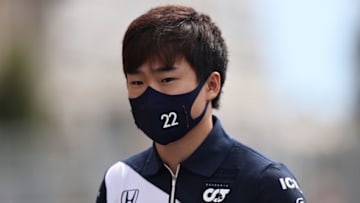 Yuki Tsunoda, AlphaTauri, Formula 1 (Photo by Lars Baron/Getty Images)