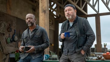 Lennie James as Morgan Jones, Rubén Blades as Daniel Salazar - Fear the Walking Dead _ Season 6, Episode 10 - Photo Credit: Ryan Green/AMC