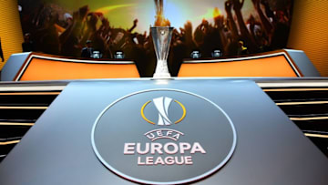 MONACO, FRANCE - AUGUST 26: UEFA Europa League trophy is seen during the UEFA Champions League Group stage draw ceremony, at Grimaldi Forum, Monte Carlo in Monaco, on August 26, 2016. (Photo by Mustafa Yalcin/Anadolu Agency/Getty Images)