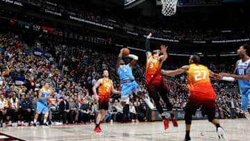 SALT LAKE CITY, UT - NOVEMBER 21: De'Aaron Fox #5 of the Sacramento Kings shoots the ball against the Utah Jazz on November 21, 2018 at Vivint Smart Home Arena in Salt Lake City, Utah. NOTE TO USER: User expressly acknowledges and agrees that, by downloading and or using this Photograph, User is consenting to the terms and conditions of the Getty Images License Agreement. Mandatory Copyright Notice: Copyright 2018 NBAE (Photo by Melissa Majchrzak/NBAE via Getty Images)