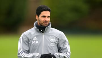 Mikel Arteta at St Albans, England. (Photo by Richard Heathcote/Getty Images)
