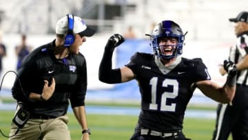 MTSU's Reed Blankenship (12) celebrates
