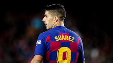 BARCELONA, SPAIN - DECEMBER 7: Luis Suarez of FC Barcelona during the La Liga Santander match between FC Barcelona v Real Mallorca at the Camp Nou on December 7, 2019 in Barcelona Spain (Photo by David S. Bustamante/Soccrates/Getty Images)
