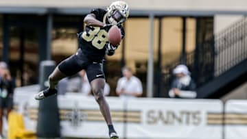 Auburn football alum Smoke Monday has hope to return to the NFL after a 'significant knee injury' at New Orleans Saints training camp Mandatory Credit: Stephen Lew-USA TODAY Sports