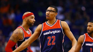 Jan 28, 2015; Phoenix, AZ, USA; Washington Wizards forward Otto Porter Jr. (22) against the Phoenix Suns at US Airways Center. The Suns defeated the Wizards 106-98. Mandatory Credit: Mark J. Rebilas-USA TODAY Sports