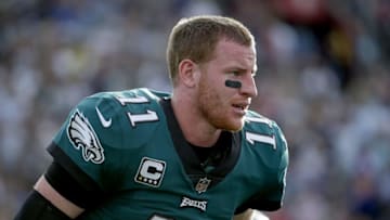 LOS ANGELES, CA - DECEMBER 10: Quarterback Carson Wentz