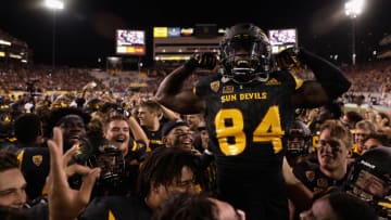 TEMPE, AZ - OCTOBER 14: Wide receiver Frank Darby