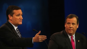 Sen. Ted Cruz (R-TX) and former New Jersey Gov. Chris Christie (Photo by Justin Sullivan/Getty Images)