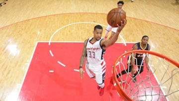 WASHINGTON, DC -  FEBRUARY 10: Trey Burke #33 of the Washington Wizards shoots the ball against the Indiana Pacers on February 10, 2017 at Verizon Center in Washington, DC. NOTE TO USER: User expressly acknowledges and agrees that, by downloading and or using this Photograph, user is consenting to the terms and conditions of the Getty Images License Agreement. Mandatory Copyright Notice: Copyright 2017 NBAE (Photo by Ned Dishman/NBAE via Getty Images)