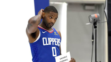 PLAYA VISTA, CA - SEPTEMBER 24: Sindarius Thornwell #0 of the Los Angeles Clippers poses for a photo during media day at the Los Angeles Clippers Training Center on September 24, 2018 in Playa Vista, California. (Photo by Jayne Kamin-Oncea/Getty Images)