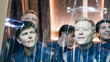 “Die Trying” — Ep#305 — Pictured: Tig Notaro as engineer Jett Reno and Anthony Rapp as Lt. Paul Stamets of the CBS All Access series STAR TREK: DISCOVERY. Photo Cr: Michael Gibson/CBS ©2020 CBS Interactive, Inc. All Rights Reserved.