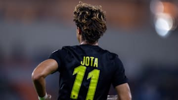 JEDDAH, SAUDI ARABIA - AUGUST 19: Jota Filipe During the Saudi Pro League between Al Ittihad v Al-Tai at Prince Abdullah Al Faisal Stadium on August 19, 2023 in Jeddah, Saudi Arabia. (Photo by Yasser Bakhsh/Getty Images)