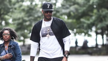 OKC Thunder: Carmelo Anthony is seen during New York Fashion Week. (Photo by Daniel Zuchnik/Getty Images)