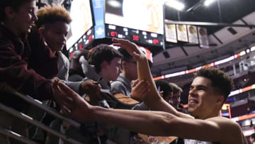 CHICAGO, IL - MARCH 29: Michael Porter Jr. #1 of the boys west team shakes hands with the fans after the 2017 McDonalds's All American Game on March 29, 2017 at the United Center in Chicago, Illinois. (Photo by David Banks/Getty Images)