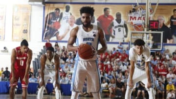Nov 23, 2016; Lahaina, Maui, HI, USA; North Carolina Tar Heels guard Joel Berry II (2) shoots a free throw against the Wisconsin Badgers in the Championship Game of the Maui Jim Maui Invitational at the Lahaina Civic Center. Mandatory Credit: Brian Spurlock-USA TODAY Sports