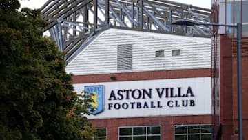 BIRMINGHAM, ENGLAND - SEPTEMBER 19: A view of the club badge before the Barclays Premier League match between Aston Villa and West Bromwich Albion at Villa Park stadium on September 19, 2015 in Birmingham, England. (Photo by Stephen Pond/Getty Images)
