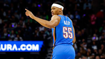 Darius Bazley #55 of the Oklahoma City Thunder (Photo by David Berding/Getty Images)