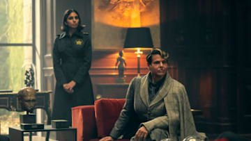 Alexandra Billings (right) in The Peripheral. Image courtesy Sophie Mutevelian/Prime Video