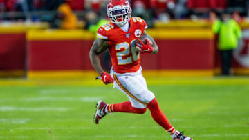 Kansas City Chiefs running back Damien Williams (26) (Photo by William Purnell/Icon Sportswire via Getty Images)