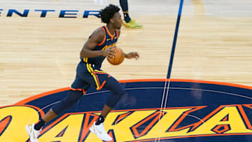 James Wiseman #33 of the Golden State Warriors (Photo by Thearon W. Henderson/Getty Images)
