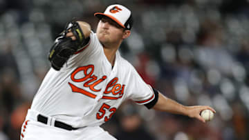 BALTIMORE, MD - APRIL 05: Pitcher Zach Britton #53 of the Baltimore Orioles works the ninth inning against the Toronto Blue Jays at Oriole Park at Camden Yards on April 5, 2017 in Baltimore, Maryland. (Photo by Patrick Smith/Getty Images)