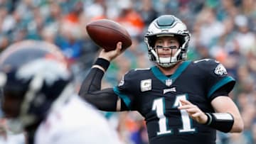 PHILADELPHIA, PA - NOVEMBER 05: Quarterback Carson Wentz