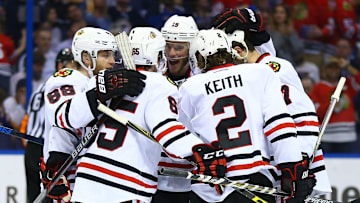 Mandatory Credit: James Sabau/ NHLI via Getty Images   Mandatory Credit: Scott Rovak/NHLI via Getty Images